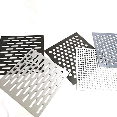 SS201 3mm Oval / Square Hole Punching Stainless Steel Perforated Sheet Filter Mesh